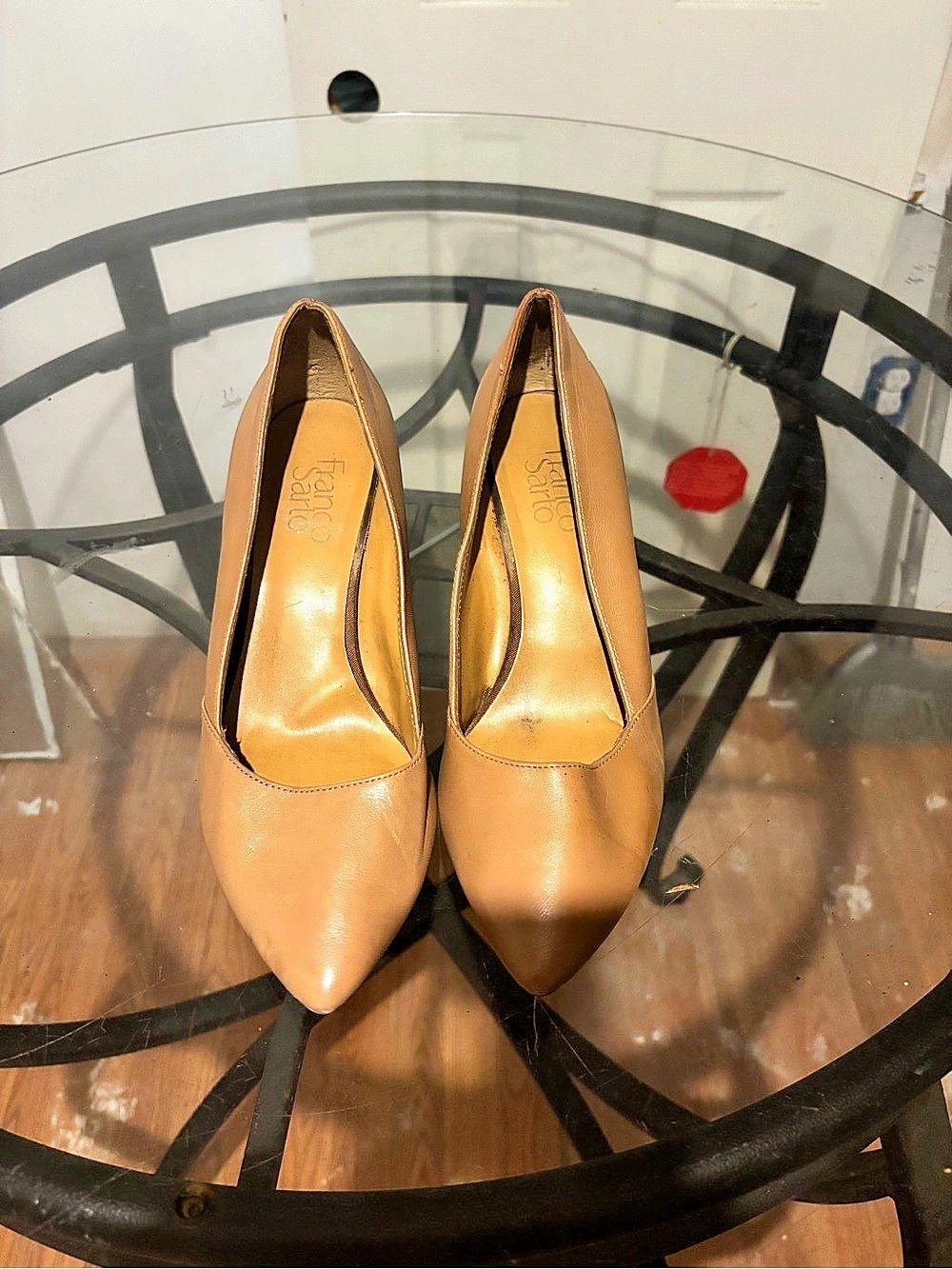 Franco Sarto Frankie Leather Wedge Pump Brown